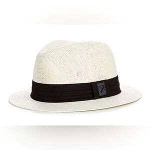 Daniel Cremieux Blue Label Solid Panama Fedora Hat Size S/M